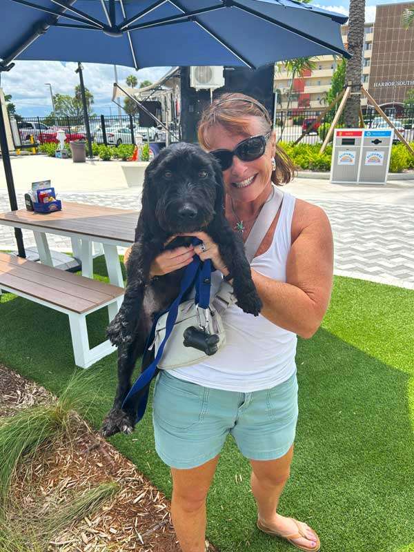 Person with their dog